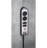 Brennenstuhl 1153590410 power extension 2 m 4 AC outlet(s) Indoor Black, Silver