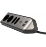 Brennenstuhl 1153590410 power extension 2 m 4 AC outlet(s) Indoor Black, Silver