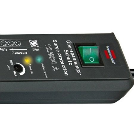 Brennenstuhl 1159490966 power extension 3 m 6 AC outlet(s) Indoor Anthracite