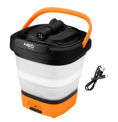 Pressure washer 12V, 5 Bar, foldable bucket, USB-C