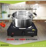 Brock EP 100 BK Single Ring Electric Hob 1500W, Black