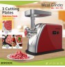 Brock MG 1601 RD Meat Grinder 1400W, Red/Steel