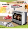 Brock MG 1601 SS Meat Grinder 1400W, Red/Steel