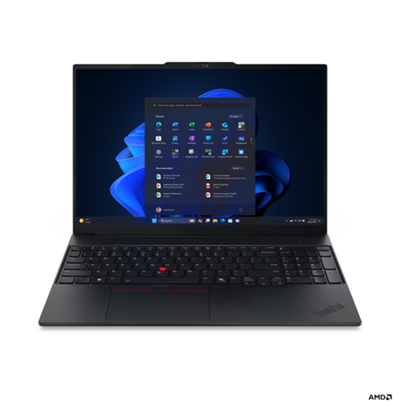 Lenovo ThinkPad E16 G4 AMD | Black | 16 " | IPS | 1920 x 1200 pixels | WUXGA | Anti-glare | AMD Ryzen AI 7 | 345 | 16 GB | SODIM
