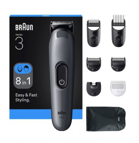Braun AIO3540 hair trimmers/clipper Black, Grey 14 Nickel-Metal Hydride (NiMH)