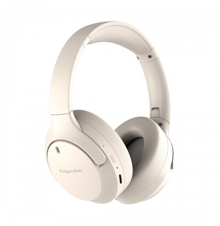 Wireless over-ear headphones with ANC , Kruger&Matz Street 4 , beige