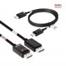 CLUB3D DisplayPort 2.1 Bi-Directional VESA DP80 Certified Cable 4K240Hz, 8K60Hz or 10K30Hz M/M 1.2m/3.94ft