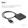 CLUB3D HDMI 2-in-1 Bi-directional Switch for 8K60Hz or 4K120Hz