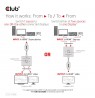 CLUB3D HDMI 2-in-1 Bi-directional Switch for 8K60Hz or 4K120Hz