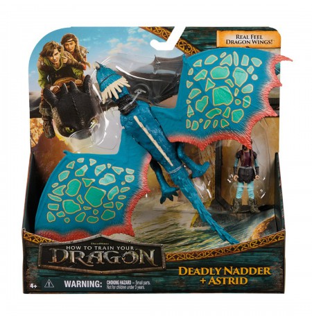 DreamWorks Dragons , How to Train Your Dragon, Deadly Nadder & Astrid, Viking Duo Action Figures, Kids Toys for Boys Ages 4 and