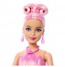 Barbie Petal Pop Scented Fashion Doll with Pink Tulip Dress, Reveal Accessories like Bunny & More