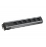 Bachmann 300.000 power extension 2 m 6 AC outlet(s) Indoor Black, Grey