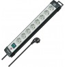 Brennenstuhl 1951580101 Regleta, 230 V, Negro y Gris Claro, 49 cm power extension 5 m 8 AC outlet(s) Indoor Black, Light Green