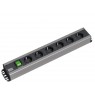 Bachmann 300.003 power extension 2 m 6 AC outlet(s) Indoor Black