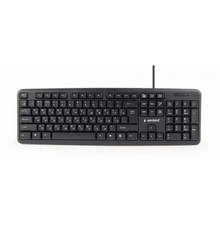 Keyboard GEMBIRD KB-U-103-RU (USB 2.0, (US), black color