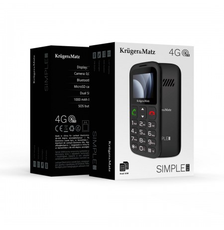 Kruger and  Matz Simple 923 4G GSM mobile phone for seniors