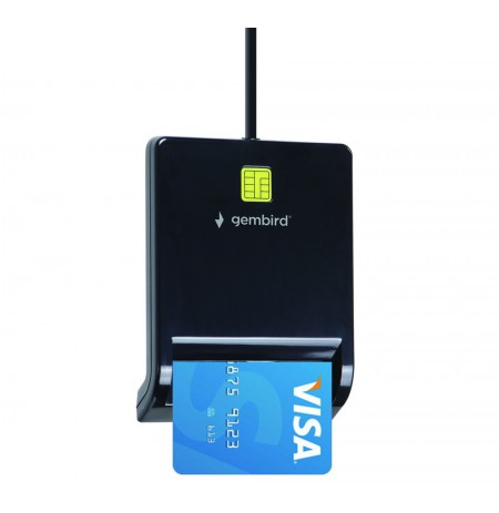Gembird FD2-SCR USB smart card reader, black
