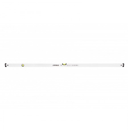 WHITE SPIRIT LEVEL HORIZONTAL AND VERTICAL INDICATOR 2% DROP 180 CM