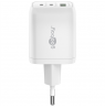Goobay 65 W USB-C PD GaN Multiport Fast Charger Nano, White | Goobay | 65 W USB-C PD GaN Multiport Fast Charger Nano