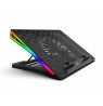INCA Notebook Cooler 1x 185x20mm Fan/RGB/800RPM/2xUSB black retail