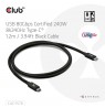 Club3D Cable USB-C 80Gbps zertifi. PD240W/8K240Hz 1,2m St/St retail