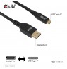 Club3D Cable   USB Typ C   DP 2.1        2m 8K120Hz St/St