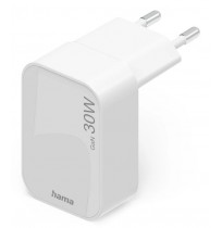 HAMA Fast charger, GaN, 1x USB-C,PD, 30W,White