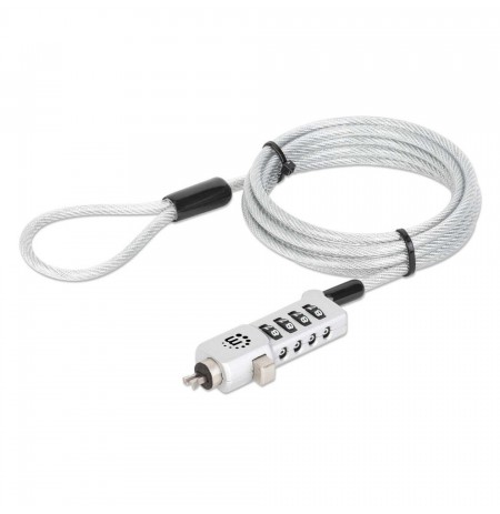 MANHATTAN Notebook lock universal 1.8m 4-digit PIN silver