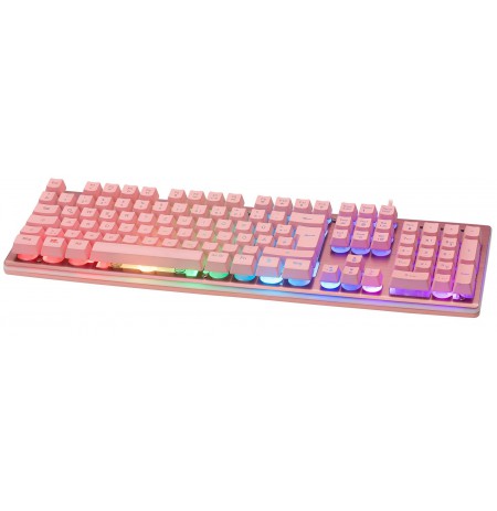 Deltaco Gaming Keyboard USB, RGB, pink, PK75