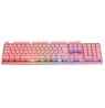 Deltaco Gaming Keyboard USB, RGB, pink, PK75