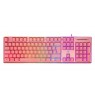 Deltaco Gaming Keyboard USB, RGB, pink, PK75