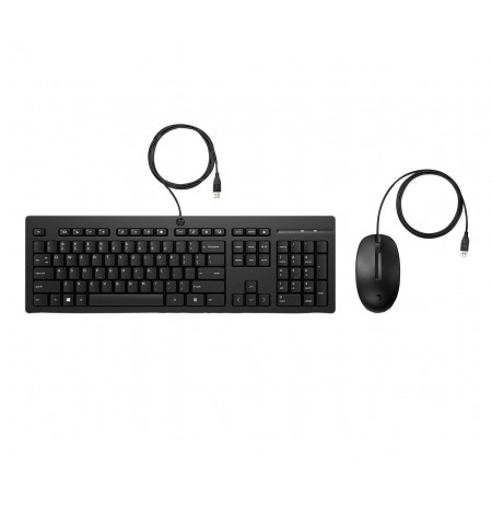 HP Keyboard+Mouse 225 set Wired Black