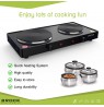 Brock EP 200 BK Two Ring Electric Hob 2500W, Black