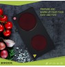 Brock EP 200 BK Two Ring Electric Hob 2500W, Black