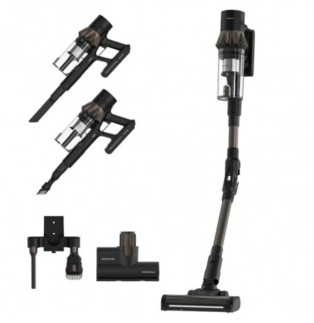 Taurus Homeland X9 Pro Pet & Car Cordless Stick Vacuum Cleaner Battery-powered Dry HEPA Bagless 0.7 l 615 W Black, Brown 2.5 Ah