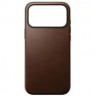 NOMAD Modern Leather Case for iPhone 17 Pro Max  compatible  with MagSafe (brown)