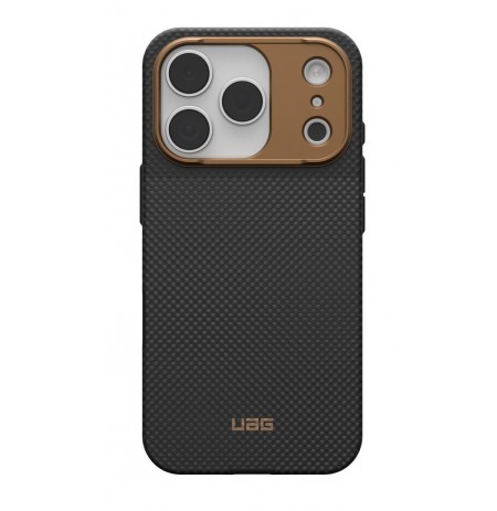 UAG Fibr Armr MagSafe - etui do iPhone 17 Pro kompatybilne z MagSafe (kevlar graphite / bronze)