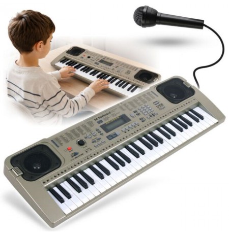 MQ 807 USB KEYBOARD elektronic educational grey