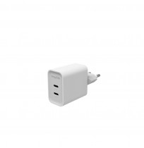 Mophie ROC GaN - wall charger, 2x USB-C, 45W (white)