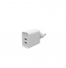 Mophie ROC GaN - wall charger, 2x USB-C, 45W (white)