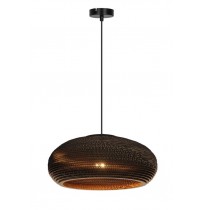 PENDANT LIGHT PAPER E27 BROWN/BLACK