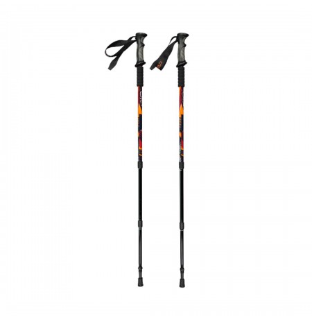 Trekking poles CMP Bern Trekking Poles black/orange 3B36297 C905