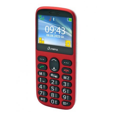Olympia Mobile phone SUN Large buttons red