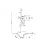 Equip Desk stand 13"-32"/1TFT 360° articulated 9kg black retail