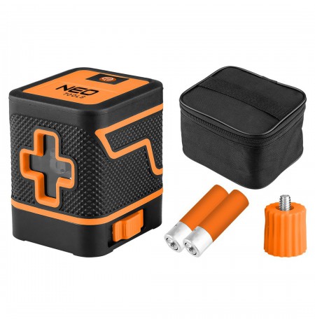 Cross laser level 15 m, zielony, etui