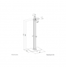 Neomounts Floor stand | Tilt, Rotate | FL15-627BL1 | Maximum weight (capacity) 3 kg | Black