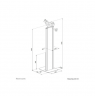 Neomounts Floor stand | FL15-628BL1 | Fixed | Maximum weight (capacity) 3 kg | Black