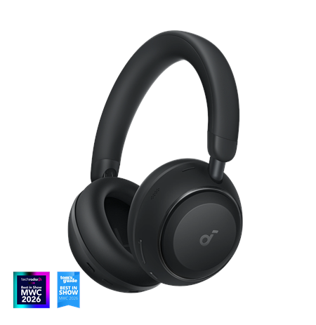 Anker Soundcore Space 2 | Headphones | Over-ear | Microphone | Jet Black | Noise canceling