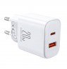 Charger Joyroom JR-TCF05 Flash, 20W + C to L Cable 1m (White)