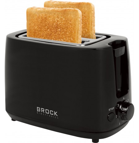 Brock BT 1007 BK 2 Slices Toaster 650-700W, Black